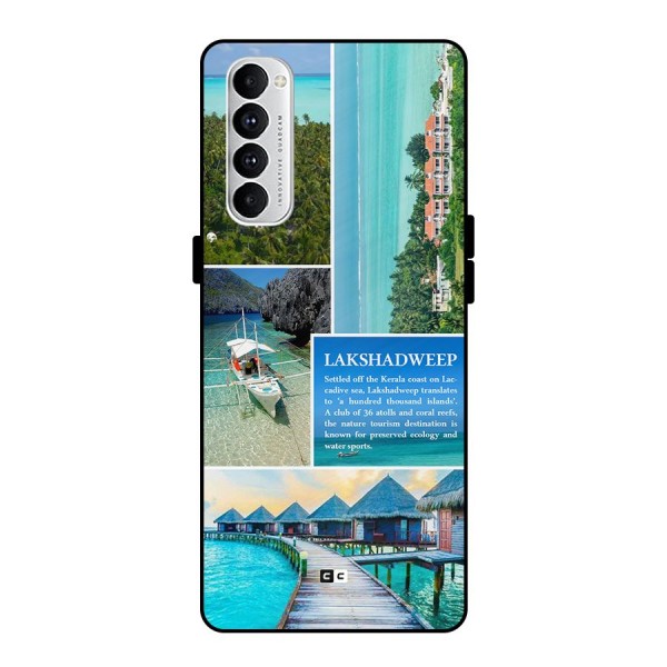 Lakshadweep Collage Metal Back Case for Oppo Reno4 Pro
