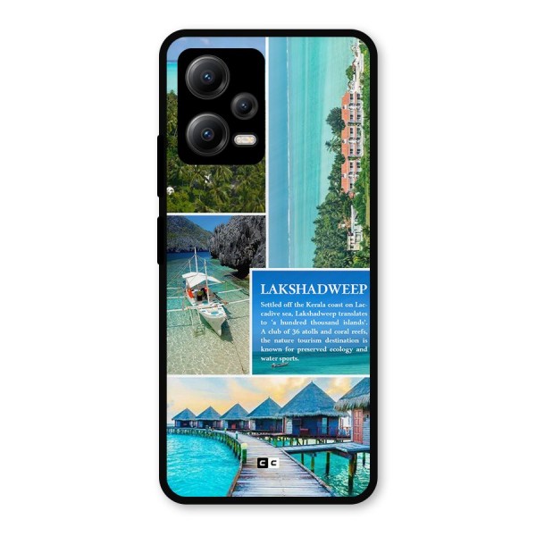 Lakshadweep Collage Metal Back Case for Poco X5