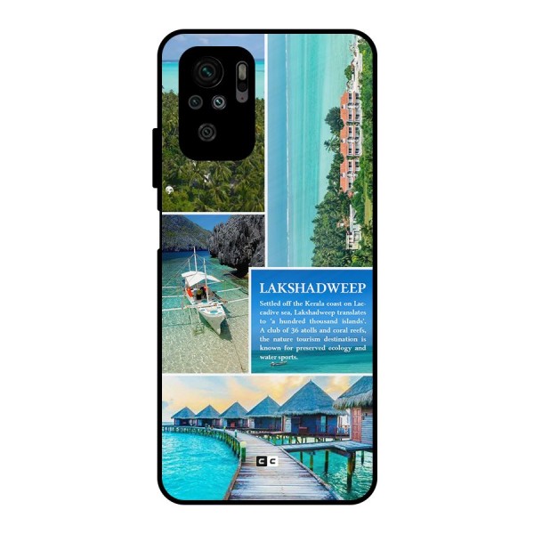 Lakshadweep Collage Metal Back Case for Redmi Note 10