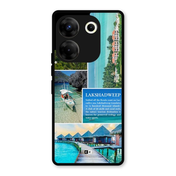 Lakshadweep Collage Metal Back Case for Tecno Camon 20