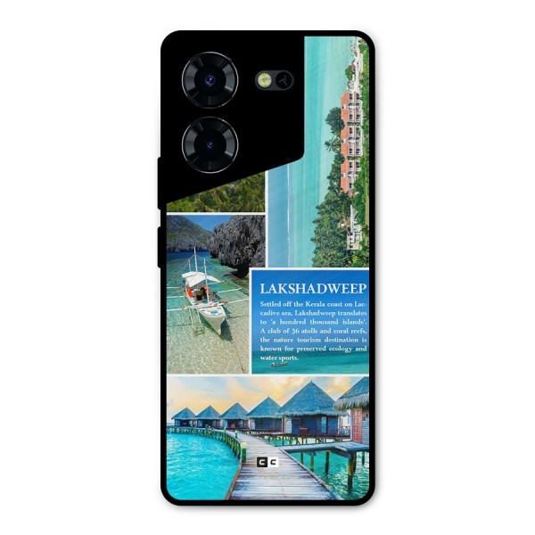 Lakshadweep Collage Metal Back Case for Tecno Pova 5 Pro 5G