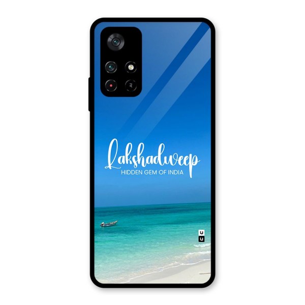 Lakshadweep Hidden Gem Glass Back Case for Poco M4 Pro 5G