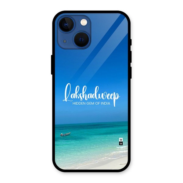 Lakshadweep Hidden Gem Glass Back Case for iPhone 13 Mini