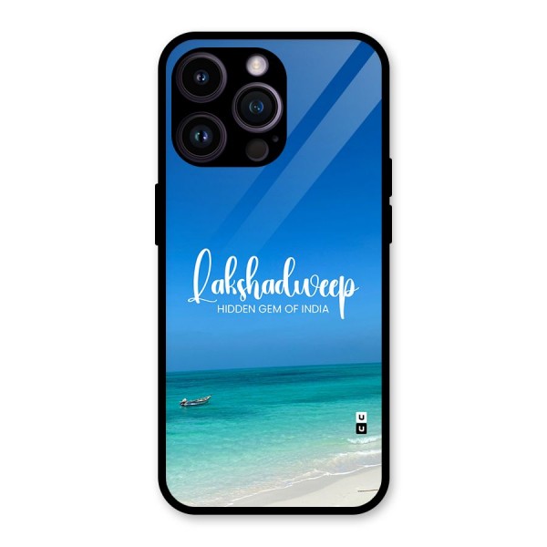 Lakshadweep Hidden Gem Glass Back Case for iPhone 14 Pro Max