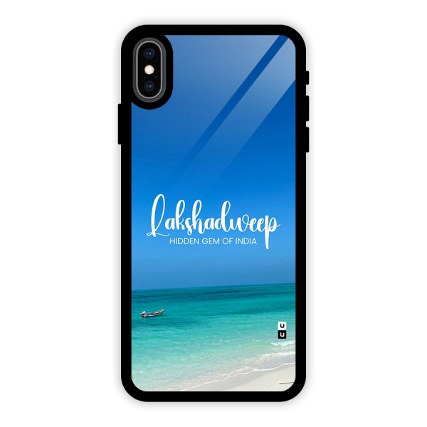 Lakshadweep Hidden Gem Glass Back Case for iPhone XS Max