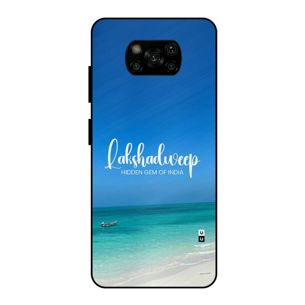 Lakshadweep Hidden Gem Metal Back Case for Poco X3