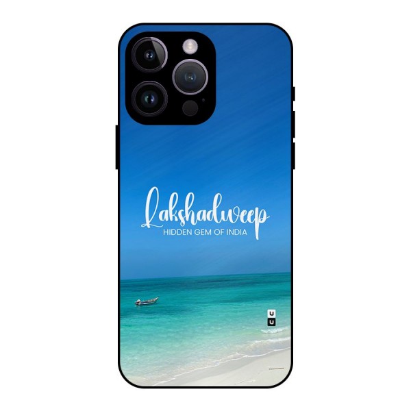 Lakshadweep Hidden Gem Metal Back Case for iPhone 14 Pro Max