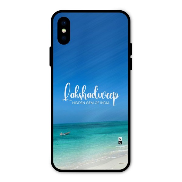 Lakshadweep Hidden Gem Metal Back Case for iPhone X