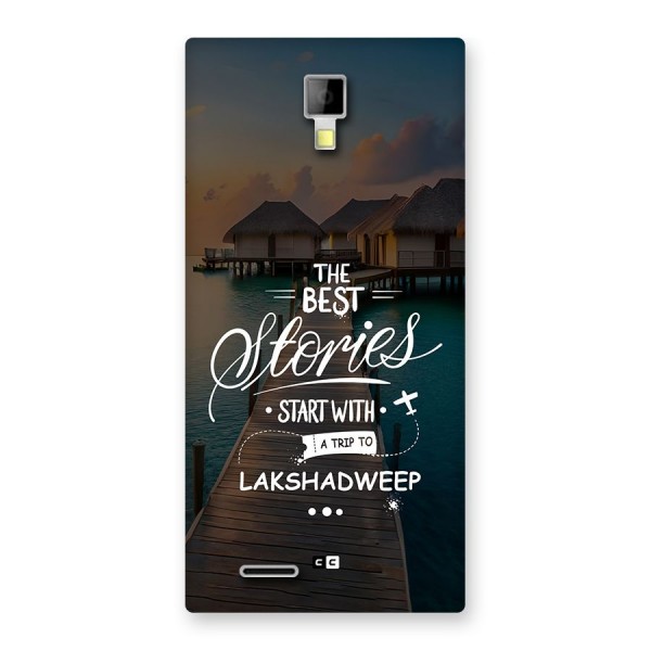 Lakshadweep Stories Back Case for Canvas Xpress A99
