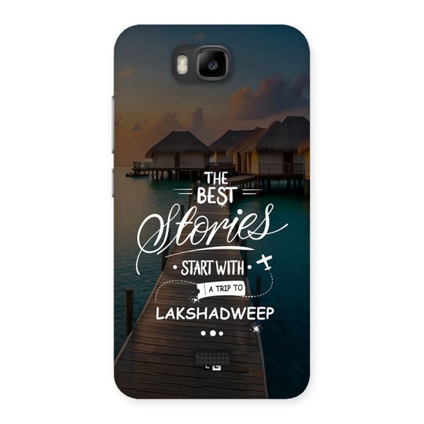 Lakshadweep Stories Back Case for Honor Bee