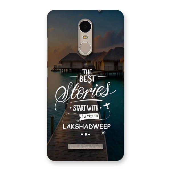 Lakshadweep Stories Back Case for Redmi Note 3