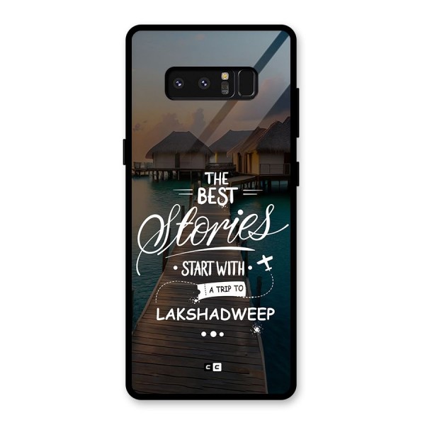Lakshadweep Stories Glass Back Case for Galaxy Note 8