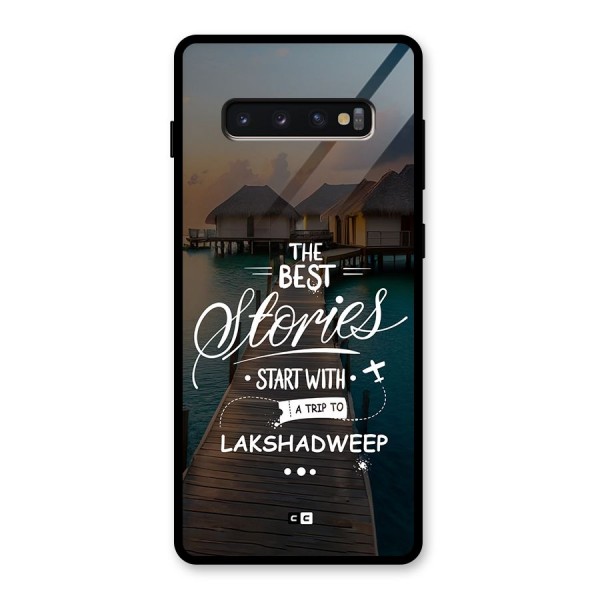 Lakshadweep Stories Glass Back Case for Galaxy S10 Plus