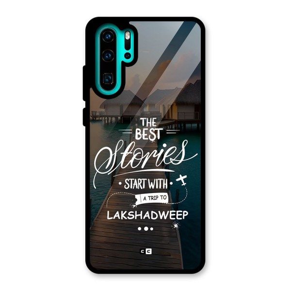 Lakshadweep Stories Glass Back Case for Huawei P30 Pro