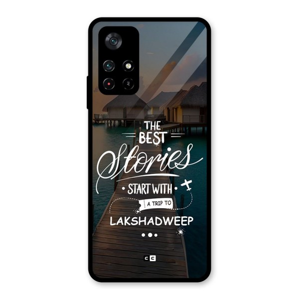 Lakshadweep Stories Glass Back Case for Poco M4 Pro 5G