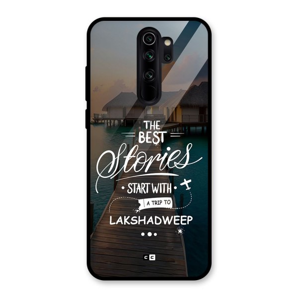 Lakshadweep Stories Glass Back Case for Redmi Note 8 Pro