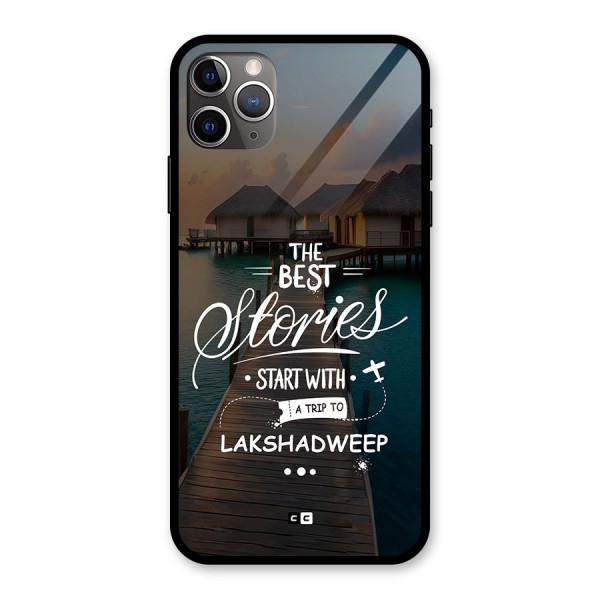 Lakshadweep Stories Glass Back Case for iPhone 11 Pro Max