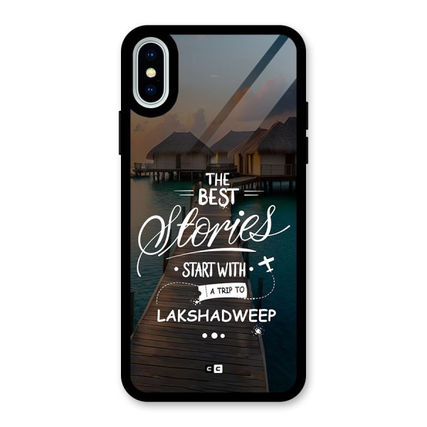 Lakshadweep Stories Glass Back Case for iPhone X