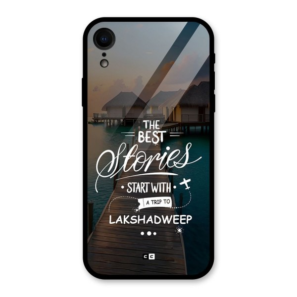 Lakshadweep Stories Glass Back Case for iPhone XR