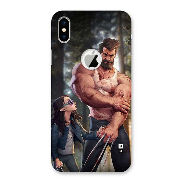 Laura Logan Back Case for iPhone X Logo Cut