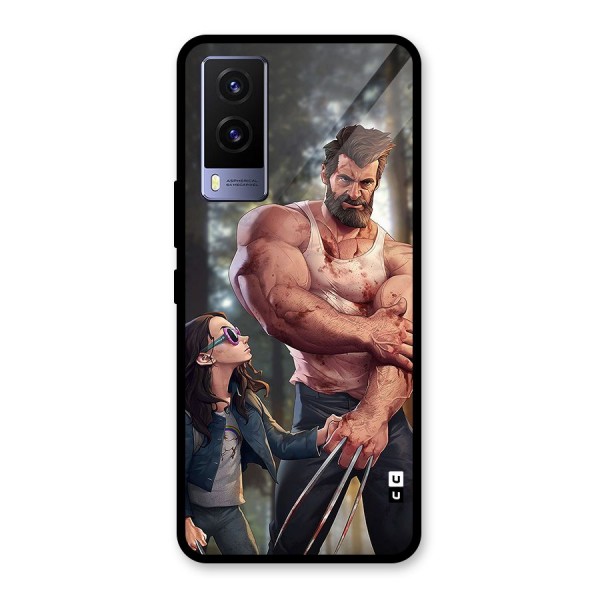 Laura Logan Glass Back Case for Vivo V21e 5G