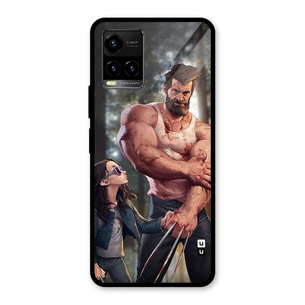 Laura Logan Glass Back Case for Vivo Y21G