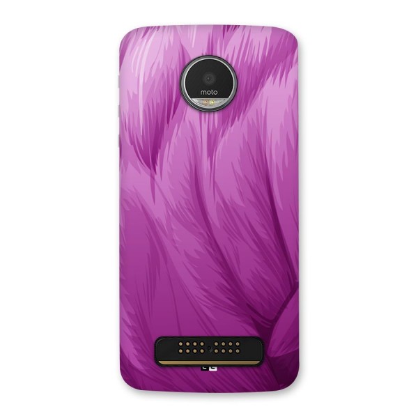 Lavender Furrs Back Case for Moto Z Play