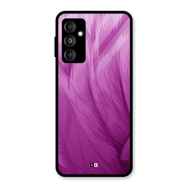 Lavender Furrs Glass Back Case for Galaxy M14 5G