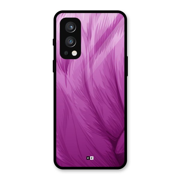 Lavender Furrs Glass Back Case for OnePlus Nord 2 5G