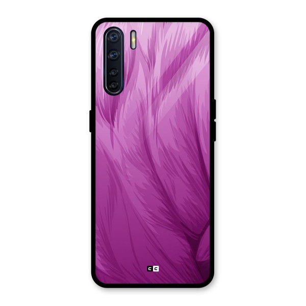 Lavender Furrs Glass Back Case for Oppo F15