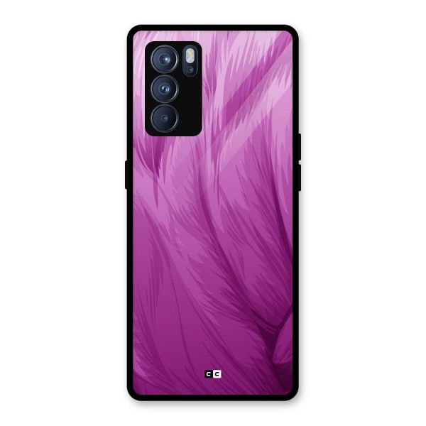 Lavender Furrs Glass Back Case for Oppo Reno6 Pro 5G