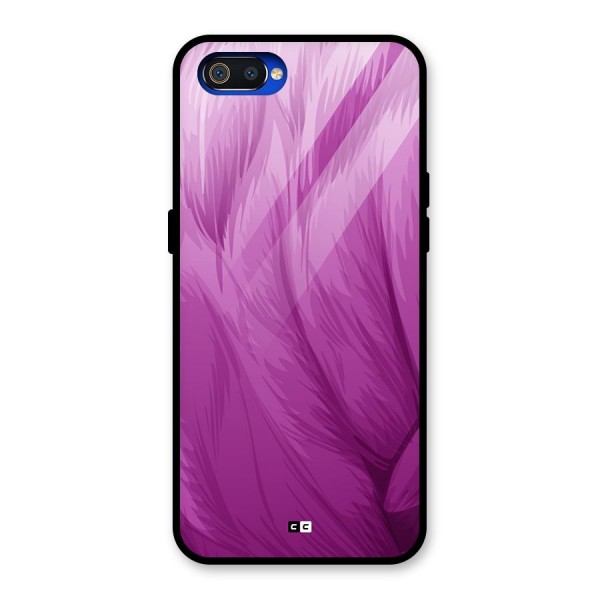 Lavender Furrs Glass Back Case for Realme C2