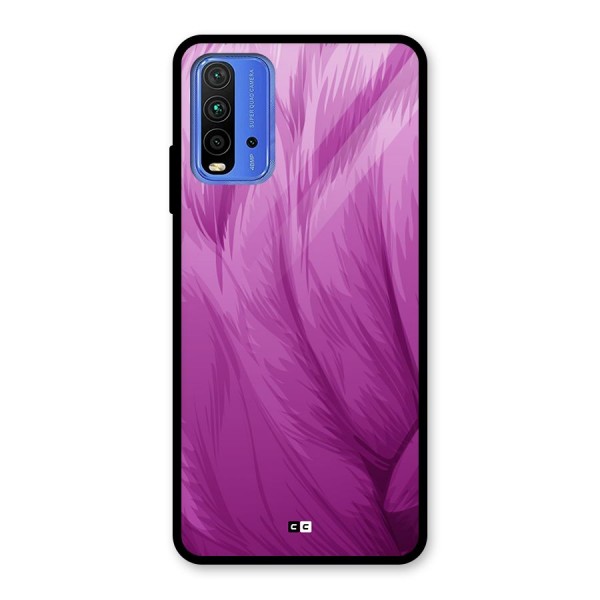 Lavender Furrs Glass Back Case for Redmi 9 Power