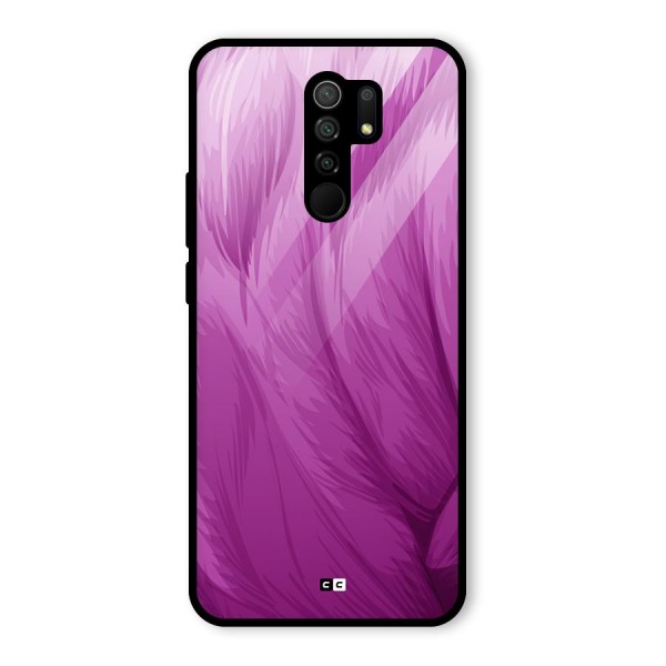 Lavender Furrs Glass Back Case for Redmi 9 Prime