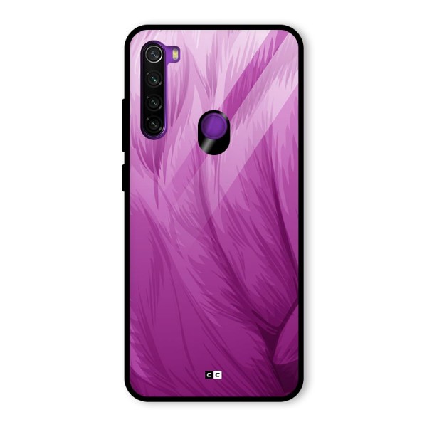 Lavender Furrs Glass Back Case for Redmi Note 8