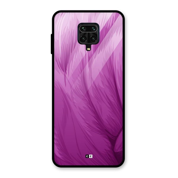 Lavender Furrs Glass Back Case for Redmi Note 9 Pro Max