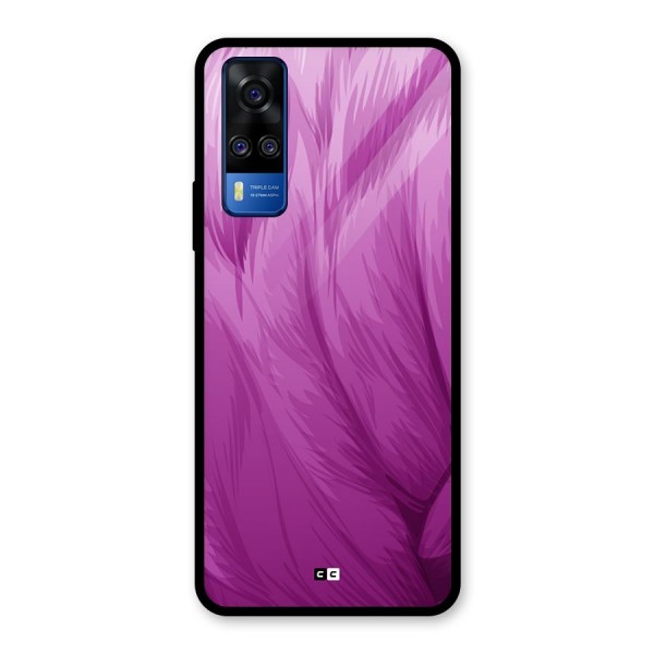 Lavender Furrs Glass Back Case for Vivo Y31