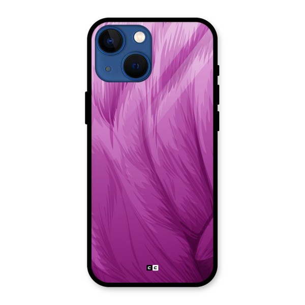 Lavender Furrs Glass Back Case for iPhone 13 Mini