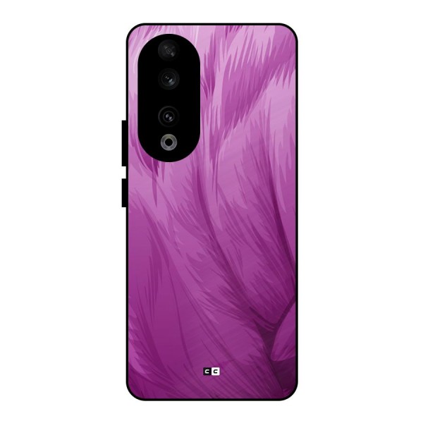 Lavender Furrs Metal Back Case for Honor 90