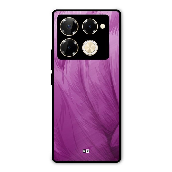 Lavender Furrs Metal Back Case for Infinix Note 40 Pro Plus