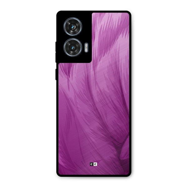 Lavender Furrs Metal Back Case for Motorola Edge 50 Fusion