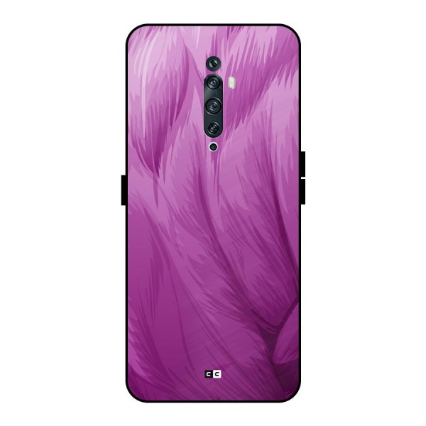 Lavender Furrs Metal Back Case for Oppo Reno2 F