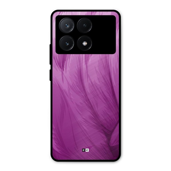 Lavender Furrs Metal Back Case for Poco X6 Pro