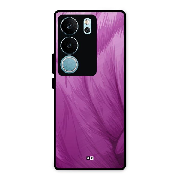 Lavender Furrs Metal Back Case for Vivo V29