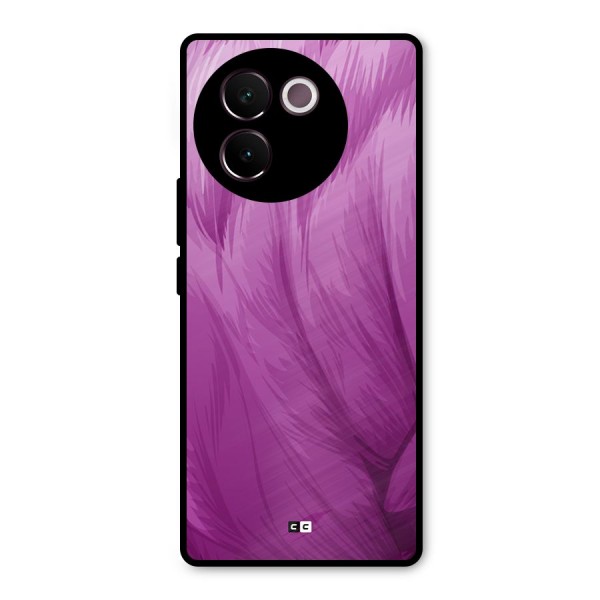 Lavender Furrs Metal Back Case for Vivo V30e