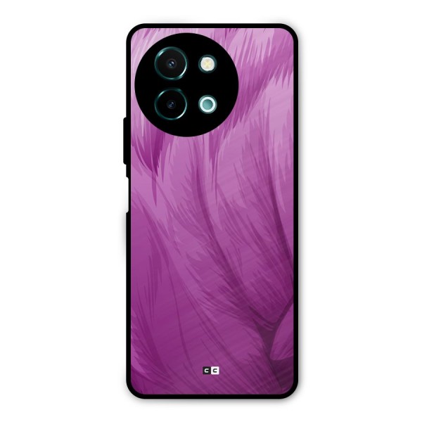 Lavender Furrs Metal Back Case for Vivo Y58
