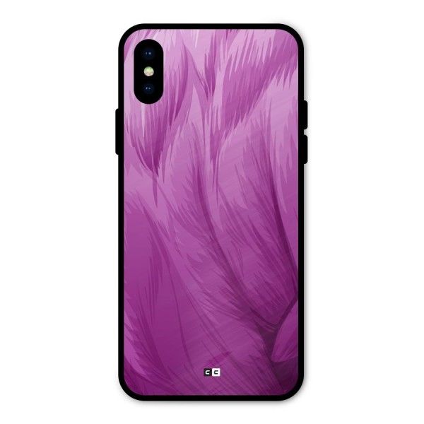 Lavender Furrs Metal Back Case for iPhone XS