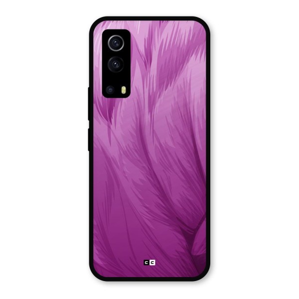 Lavender Furrs Metal Back Case for iQOO Z3