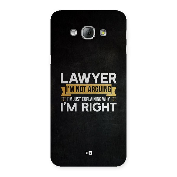 Lawyer Explains Back Case for Galaxy A8