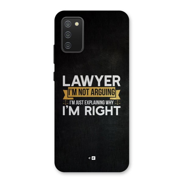 Lawyer Explains Back Case for Galaxy M02s